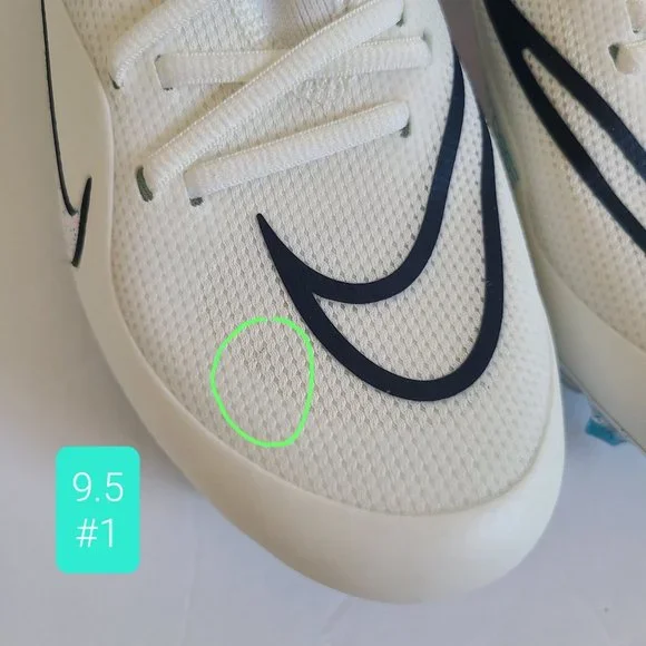 NEW Nike Alpha Huarache 8 Elite LAX Lacrosse Cleats CW4440-116 Size 9.5 Sail - Picture 8 of 8